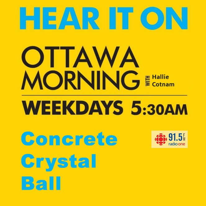 concrete crystal ball - FPrimeC live on CBC Ottawa Morning