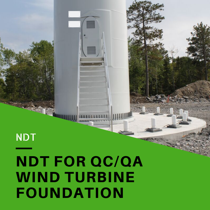 Non-Destructive Testing of Wind Turbine Foundation