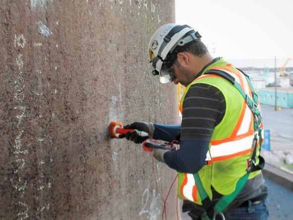 Half Cell Corrosion Mapping of Concrete Silo-resize